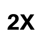 2X